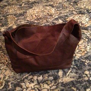 Duluth Trading leather tote